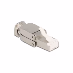 DeLOCK 86927, RJ-45, Argent, Mâle, Droit, Zinc, Cat6a