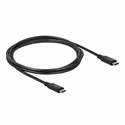 DeLOCK 86980, 2 m, USB C, USB C, USB4 Gen 2x2, 20000 Mbit/s, Noir