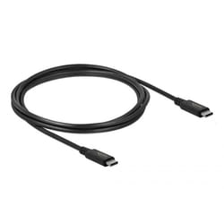 DeLOCK 86980 câble USB 2 m USB4 Gen 2x2 USB C Noir