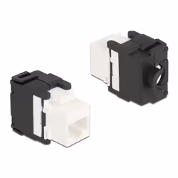 DeLOCK Keystone Modul RJ45 Buchse zu LSA Cat.6A 180° werkzeugfrei, Plat, Blanc, RJ-45, LSA, Femelle, Femelle