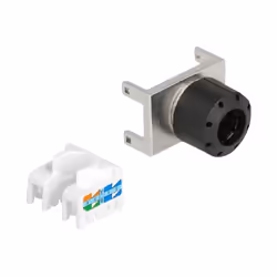 DeLOCK Module Keystone RJ45 femelle à LSA, Cat.6A, 180°, sans outil, métallique