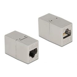 DeLOCK Adaptateur RJ45 femelle à RJ45 femelle, Cat.6A, métallique