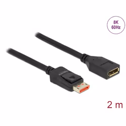 DeLOCK 87071 câble DisplayPort 2 m Noir
