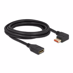 DeLOCK 87076, 3 m, DisplayPort, DisplayPort, Mâle, Femelle, 7680 x 4320 pixels