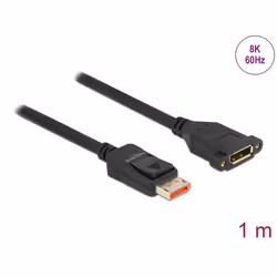 DeLOCK 87095 câble DisplayPort 1 m Noir