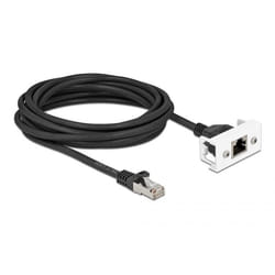 DeLOCK 87123 câble de réseau Noir 5 m Cat6a S/FTP (S-STP)