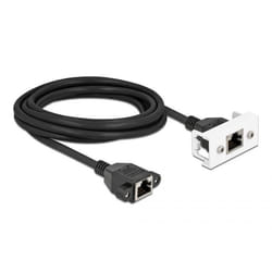 DeLOCK 87136 câble de réseau Noir, Blanc 3 m Cat6a S/FTP (S-STP)