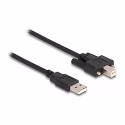 DeLOCK 87201, 2 m, USB A, USB B, USB 2.0, 480 Mbit/s, Noir