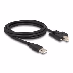 DeLOCK 87201 câble USB 2 m USB 2.0 USB A USB B Noir
