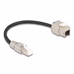 DeLOCK 87203, 0,25 m, Cat6a, S/FTP (S-STP), RJ-45, RJ-45