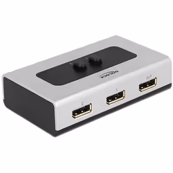 DeLOCK 87668, DisplayPort, Noir, Gris, 2560 x 1440 pixels, 112 mm, 68 mm, 29 mm