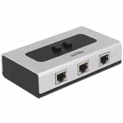 DeLOCK 87673, RJ-45, 1000 Mbit/s, Noir, Gris, Plastique, 68 mm, 112 mm