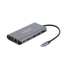 DeLOCK 87683 station d'accueil Avec fil USB 3.2 Gen 1 (3.1 Gen 1) Type-C Gris