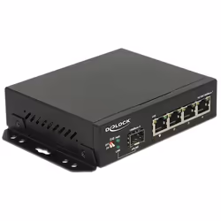 DeLOCK 87704, Gigabit Ethernet (10/100/1000), Montage mural
