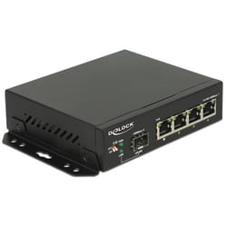 DeLOCK 87704 commutateur réseau Gigabit Ethernet (10/100/1000) Noir