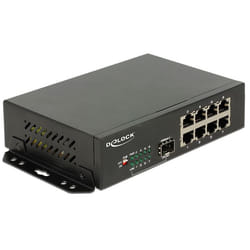 DeLOCK 87708 commutateur réseau Gigabit Ethernet (10/100/1000) Noir