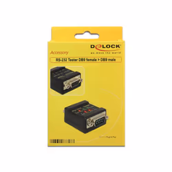 DeLOCK 2xDB9 DB9 Noir
