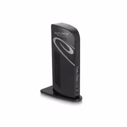 DeLOCK 87728, Station d'accueil, USB 3.2 Gen 1 (3.1 Gen 1) Type-A + Type-C, 3,5 mm, 10,100,1000 Mbit/s, Noir, 3840 x 2160 pix ...