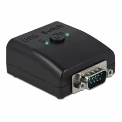 DeLOCK 87756, USB 2.0 Type-B, DB9, Noir