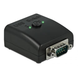DeLOCK 87756 changeur de genre de câble USB 2.0 Type-B DB9 Noir