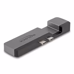 DeLOCK 87757 station d'accueil Thunderbolt 4 Noir, Gris - Vue supplémentaire 2