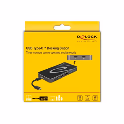DeLOCK 87773 station d'accueil Avec fil USB 3.2 Gen 1 (3.1 Gen 1) Type-C Noir - Vue supplémentaire 7