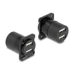 DeLOCK 87812 changeur de genre de câble USB A Noir