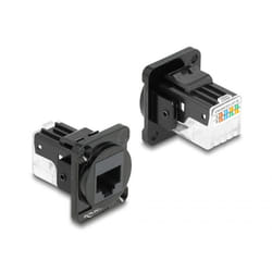 DeLOCK 87817 connecteur de fils RJ-45 Noir