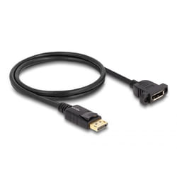 DeLOCK 87825 câble DisplayPort 1 m Noir