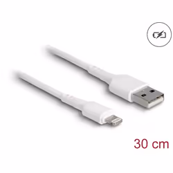 DeLOCK 87866 câble Lightning 0,3 m Blanc