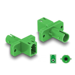 DeLOCK 87937 adaptateur de fibres optiques LC/ST 1 pièce(s) Vert