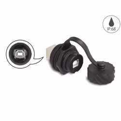 DeLOCK 88004 changeur de genre de câble USB 2.0 Type-B Noir