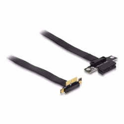 DeLOCK 88023, 0,3 m, Mâle, Femelle, Courbe, Droit, 90°