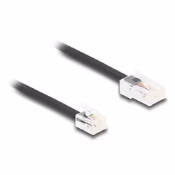 DeLOCK 88035, 1 m, RJ-45, RJ-11, Noir, Mâle, Mâle
