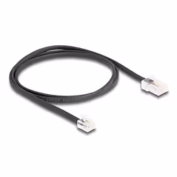 DeLOCK 88035 câble de téléphone 1 m Noir