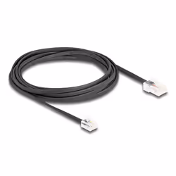 DeLOCK 88037 câble de téléphone 3 m Noir