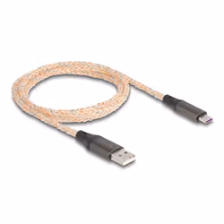 DeLOCK 88164 câble USB 1 m USB 2.0 USB A USB C Transparent
