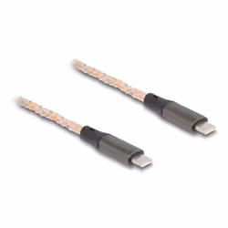 DeLOCK 88288, 1,2 m, USB C, USB C, USB 2.0, 480 Mbit/s, Noir, Cuivre, Gris, Transparent