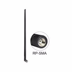 DeLOCK 88450, 9 dBi, 2.4 - 2.5 GHz, IEEE 802.11b, IEEE 802.11g, IEEE 802.11n, 50 Ohm, Antenne omni-directionnelle, RP-SMA
