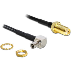 DeLOCK 88487 câble coaxial 1,45 m TS-9 SMA Noir