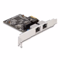 DeLOCK 88615, PCI Express, RJ-45, Argent, PC, 1 pièce(s), Avec fil