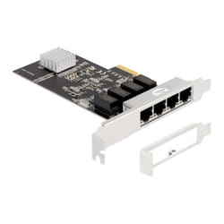 DeLOCK Carte PCI Express x4 vers 4 x RJ45 Gigabit LAN