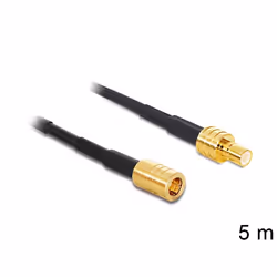 DeLOCK 88649, 5 m, RG-174, SMB, SMB, Noir