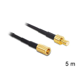 DeLOCK 88649 câble coaxial RG-174 5 m SMB Noir