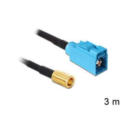DeLOCK 88652 câble coaxial RG-174 3 m SMB FAKRA Z Noir
