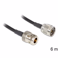 DeLOCK 88683, 6 m, LMR195, Noir