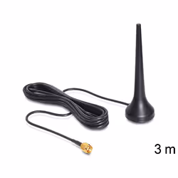 DeLOCK 88690, 2 dBi, Antenne omni-directionnelle, RP-SMA, Polarisation verticale, 3 m, Extérieure