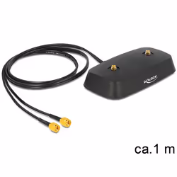 DeLOCK 88739, 1 m, 2xSMA, 2xSMA, Noir