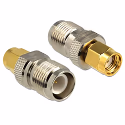 DeLOCK 88819, RP-SMA, RP-TNC, Or, Argent, Métal, 27 mm, Sac en polyéthylène