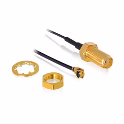 DeLOCK 88824, 0,35 m, MHF (I-PEX), RF SMA, Noir